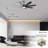 Brixham 72" 8 - Blade Classic Matte Black LED Ceiling Fan Light With Remote Control