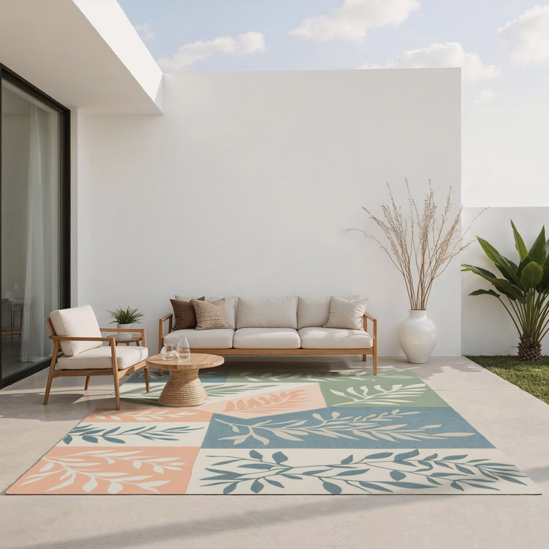 Tapis intérieur et extérieur Frosted, Rectangle 1 pi 6 po x 2 pi 6 po