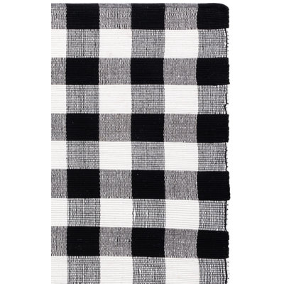 Montauk 180 Hand Woven 80% Paper Chindi; 20% Cotton Machine Washable Plaid Rug