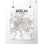 Berlin City Map - No Frame Print-971760571