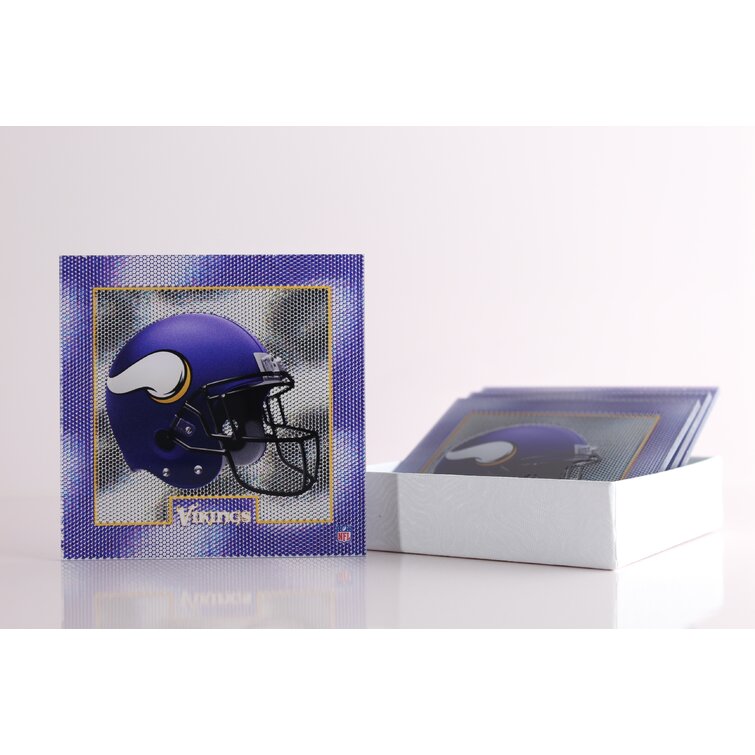 Imperial Minnesota Vikings 5D Holographic Coaster Set