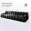 Canapé modulaire rembourré 118 pièces 2 pièces pour salon 118 po-1394876059