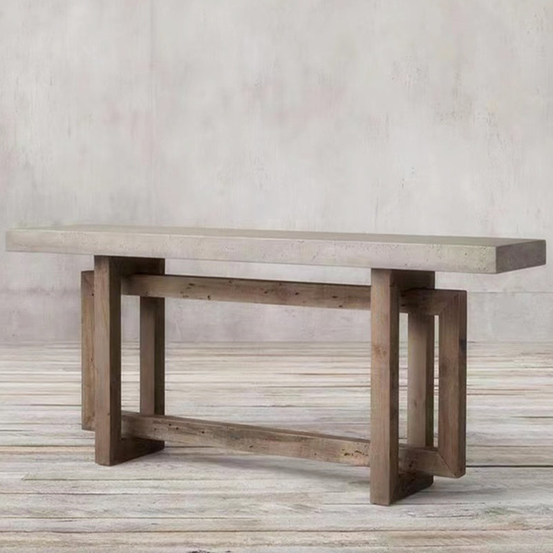 Console américaine de style industriel rétro, H 33,5 po x l 70,9 po x P 15,7 po