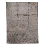 High-Quality Hand-Knotted Gray/Brown Area Rug