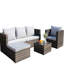 Table basse avec coussins Pe Outdoor