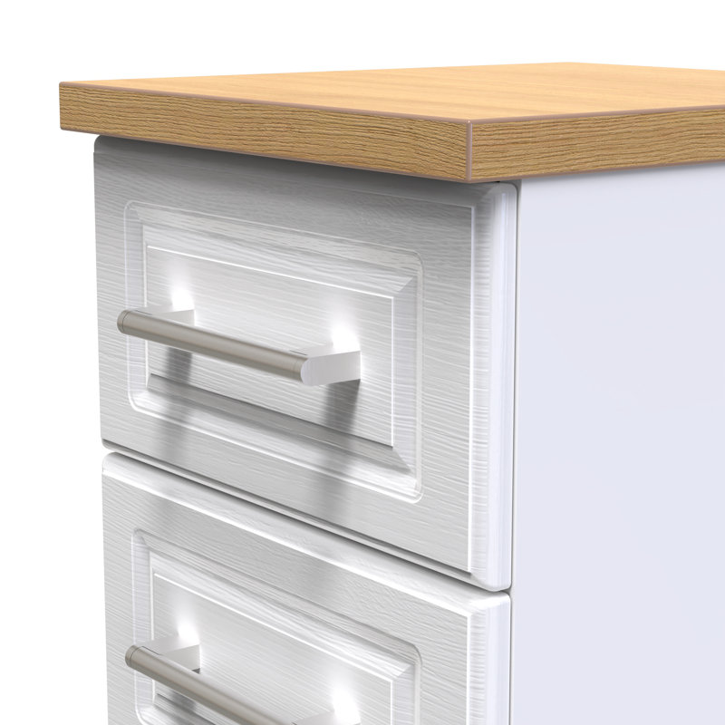 37cm W Manufactured Wood Bedside Table