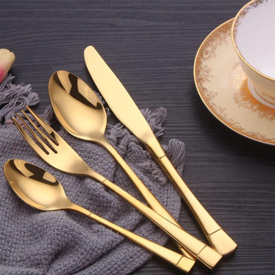 QIANXING Stainless Steel Flatware Set - Service for 6