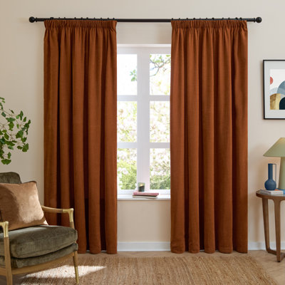 Soft Chenille Blackout Curtain Panel Pair