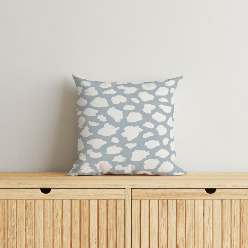 Coussin Animal Spot, H 18 po x l 18 po, Bleu ardoise / bleu