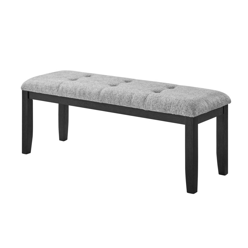 Banc de salle à manger Oceanic, Gris foncé, Noir