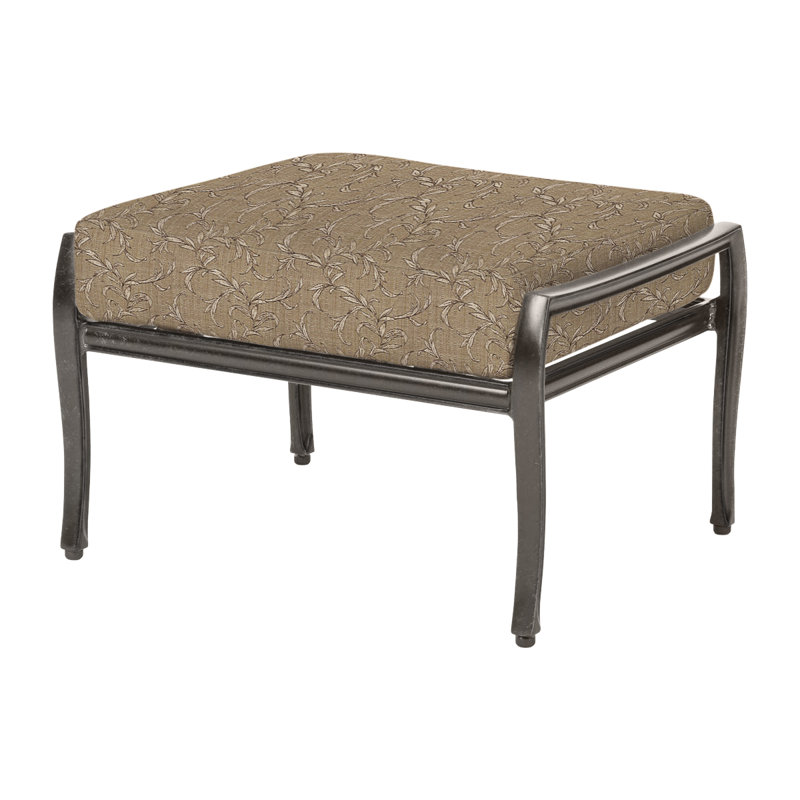Edge Outdoor Ottoman, Bessemer, Midnight Gold