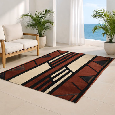 Turkish Brown Indoor and Outdoor Area Rug