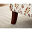 Chaise d'appoint moderne avec pieds en bois rétro, canapé rembourré simple et confortable pour le bureau de la chambre à coucher - Floral