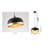 Industrial 1 Light Black Dome Pendant-29552806