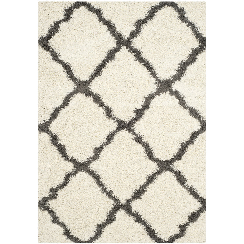 Alonnah Shag Performance Geometric Rug, Rectangle 5'1" x 7'6"