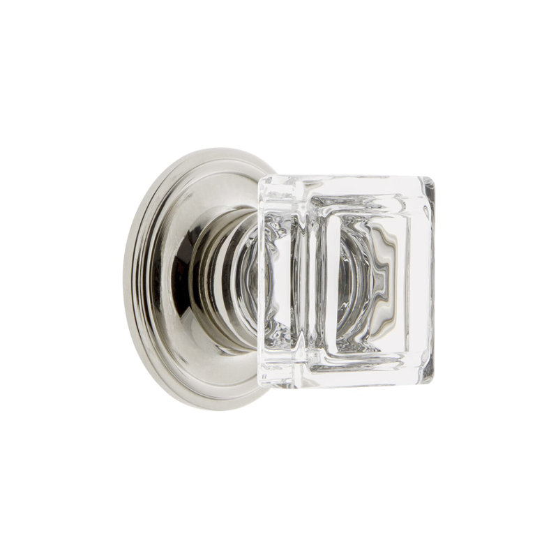 Carré Square Knob, Polished Nickel