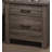 Silver 2-Drawer Nightstand