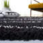 Venus Shag 604 Area Rug In Black / Ivory-889636483