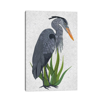 Great Blue Heron by Angelika Parker - Wrapped Canvas Print