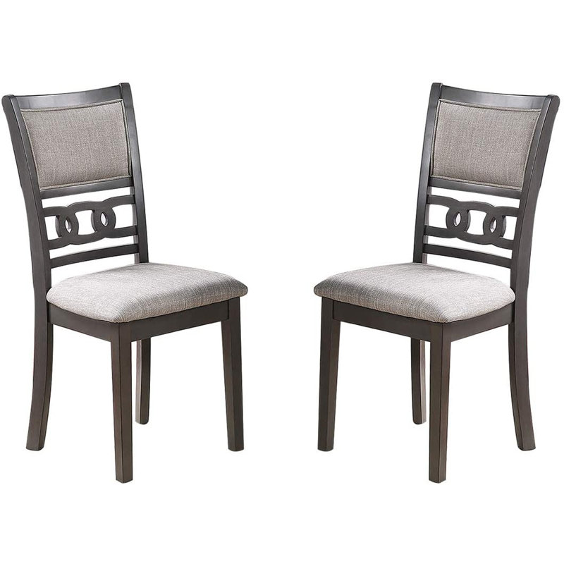 Chaises de salle à manger élégantes et confortables avec sièges rembourrés et dossier unique