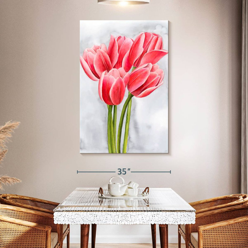 Harnek Tulip Tangle II, 51" H x 34" W