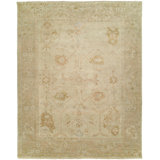 Hand Knotted Wool Oriental Area Rug in Beige