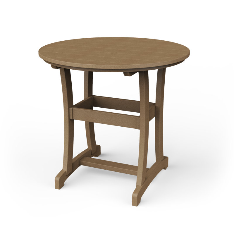 Table de bar Stella, H 42 po x l 42 po x P 42 po, Marron foncé