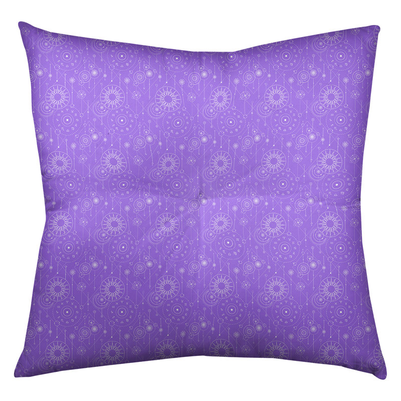 Coussin de sol carré Katelyn Elizabeth, 26 po x 26 po, Mauve