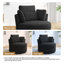 Fauteuil pivotant rembourré avec coussins Niama-1314277823