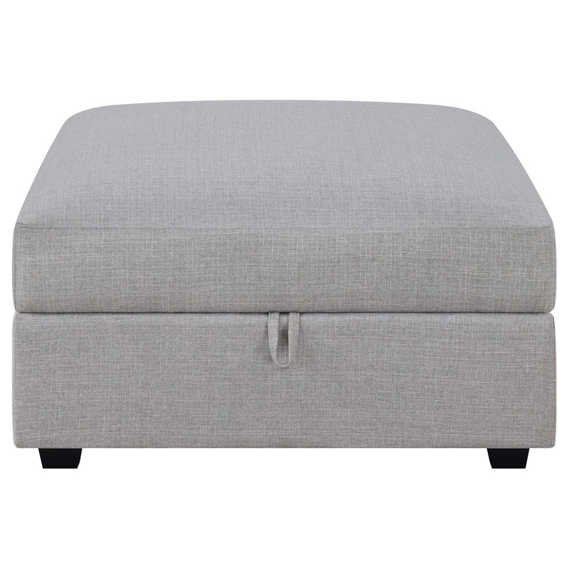 Repose-pieds avec rangement Austin Gray Square