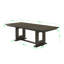 Table de salle à manger rectangulaire extensible 18 po-1862799027