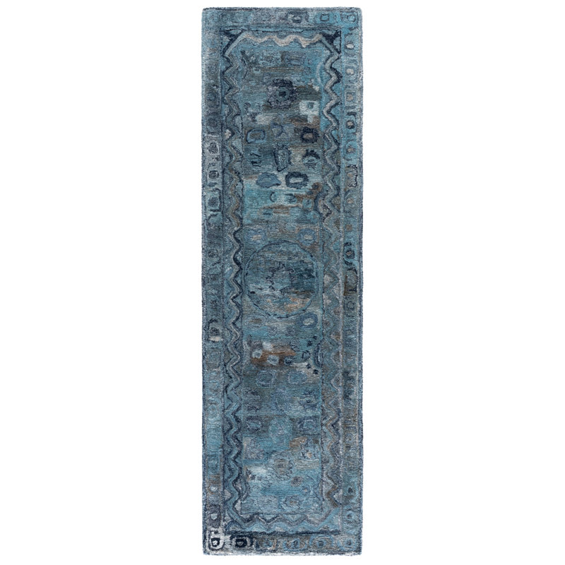 Tapis oriental performance touffeté à la main Anatolia 411, Tapis de couloir 2 pi 3 po x 8 pi