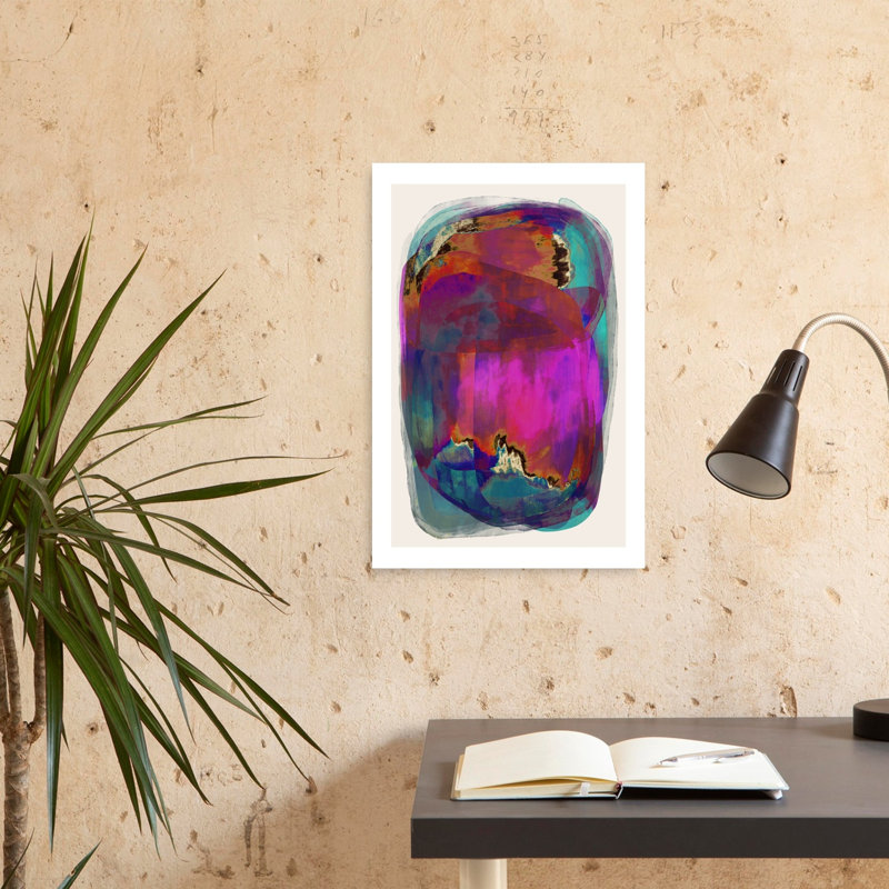Vibrant Whirlwind Abstract Colorful Contemporary Wall Art Print, 60.96cm H x 40.64cm W