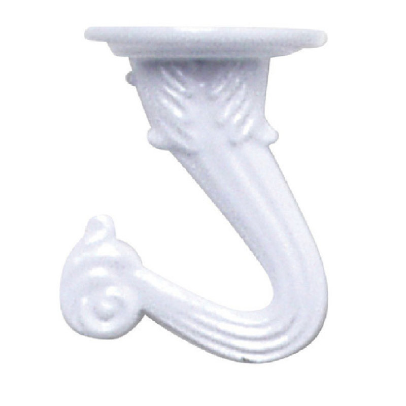 Metal Hook Plant Stand, White