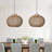 Rattan Pendant Lights for Kitchen Island,Globe Rattan Pendant Shade-2035365870