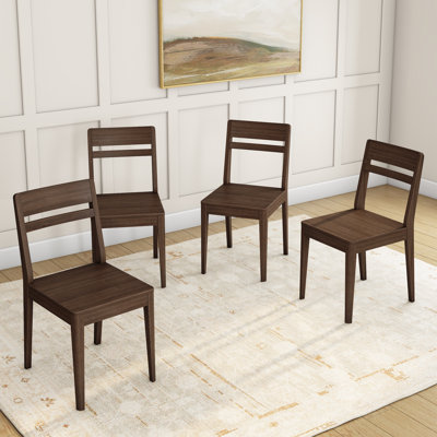 Chaise de salle à manger Crew (paquet de 4), noyer