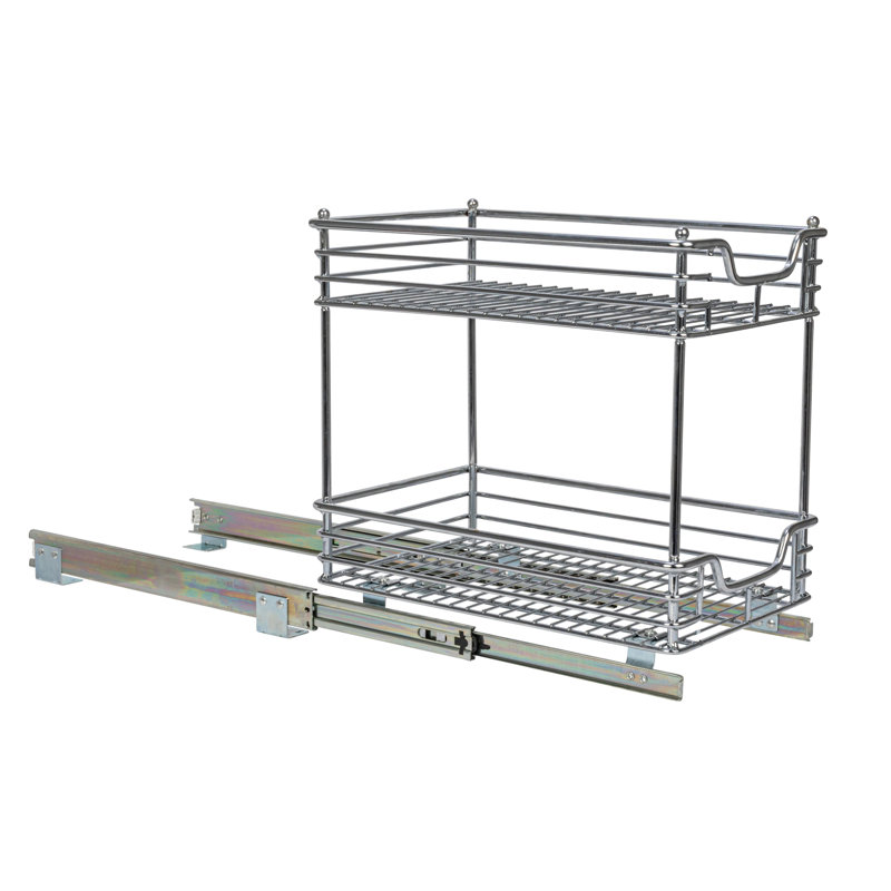 Organiseur à 2 niveaux, Chrome - non doublé, l 11,25 po
