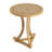 Round Accent Table with Curved Base