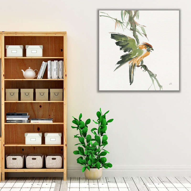 Formose Firecrest - reproduction d'art sur toile, H 12 po x l 12 po