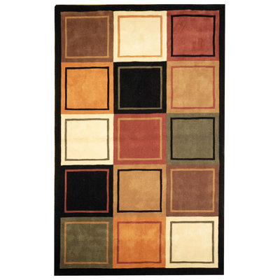 Hand Tufted Wool Gold/Black Area Rug