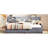 Gray Upholstered Twin Storage Bed With Side Shelf Drawer - Soft Velvet, Convenient,-1848747512