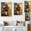 «Yellow Football Fragmented Plays - Sports», reproduction d'art sur toile-91228143-91228137
