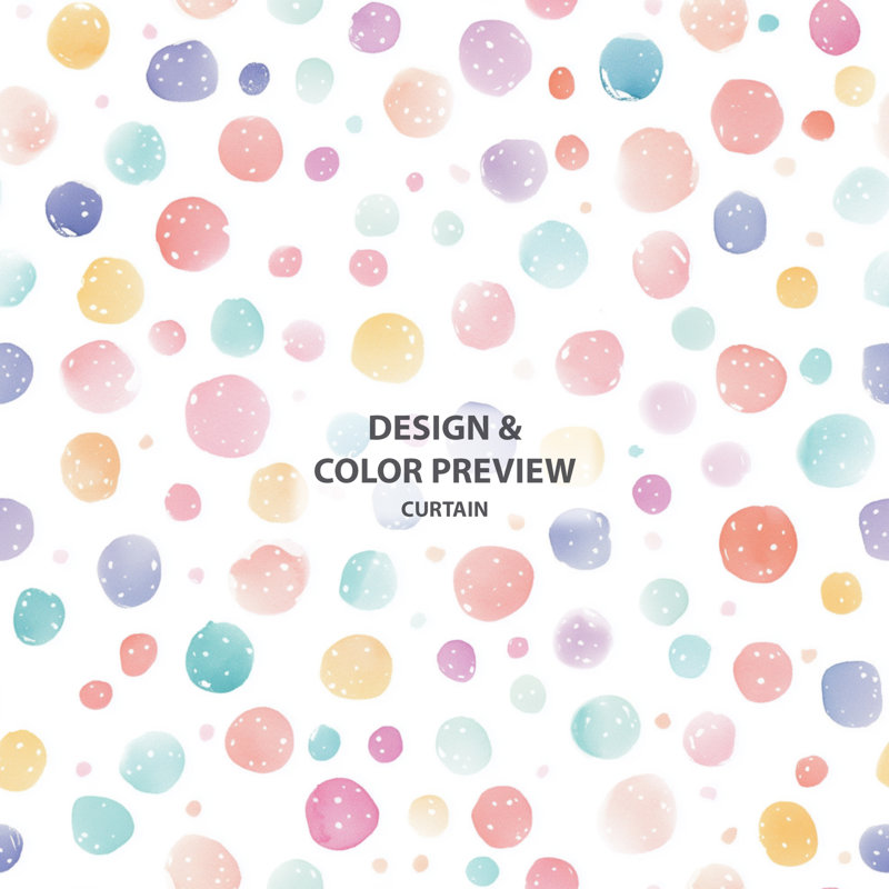 Rideaux Kids Confetti pour chambre à coucher - Rideau à œillets Playful Sprinkles Dots - 1 panneau, L 52 po x L 63 po