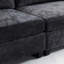 Canapé 114,35 po x 32,46 po en chenille 3 - polyvalent pour différents utilisateurs Le style ajoute du style à votre espace-1873544507