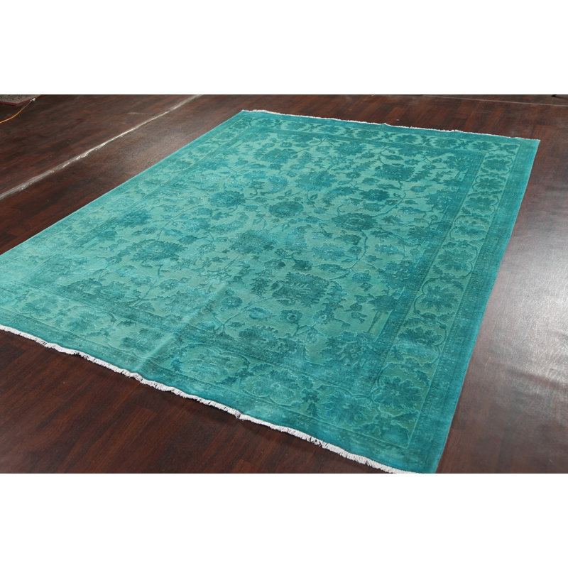 Tapis oriental tissé à la teinture végétale Peshawar Chobi noué à la main 8 x 10