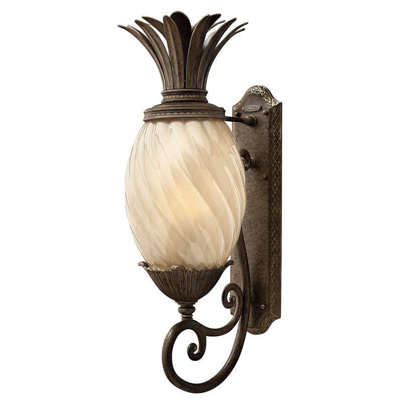 Plantation 1 Light Wall Lantern, 28" H x 10.25" W x 13.75" D, Incandescent