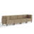 4 - Piece Upholstered Camel Tufted Corduroy Modular Sectional with Pillow Back-612901932-612901931-613108628