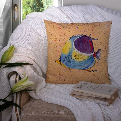 Tropical Fish Indoor/Outdoor Throw Pillow