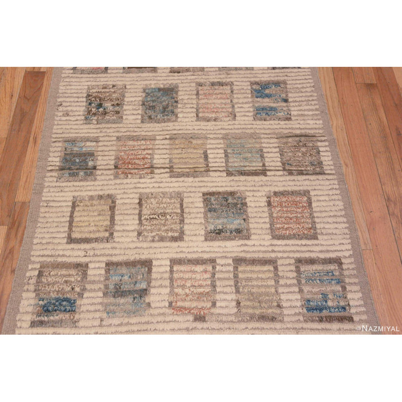 Artsy One-of-a-Kind 3'6" X 12'9" Hand Knotted Area Rug