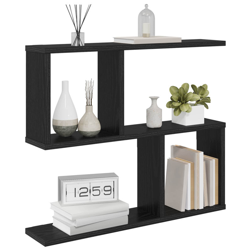  Wall Shelf with Shelf with Storage Engineered Wood Solution Home Indoor